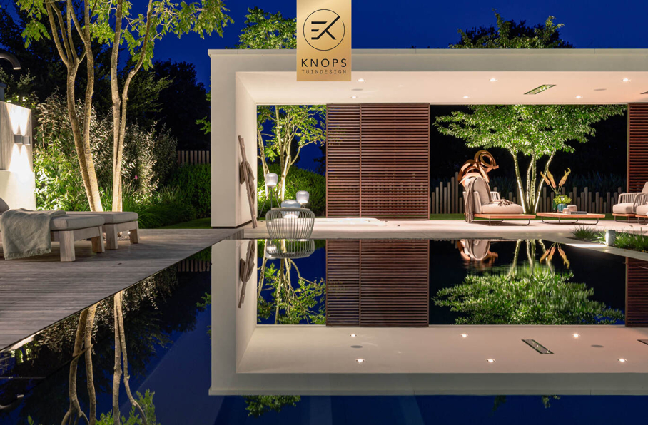 modern tuinontwerp wellnesstuin luxe tuin met zwembad mediterrane tuin luxury garden design exclusive garden villa garden