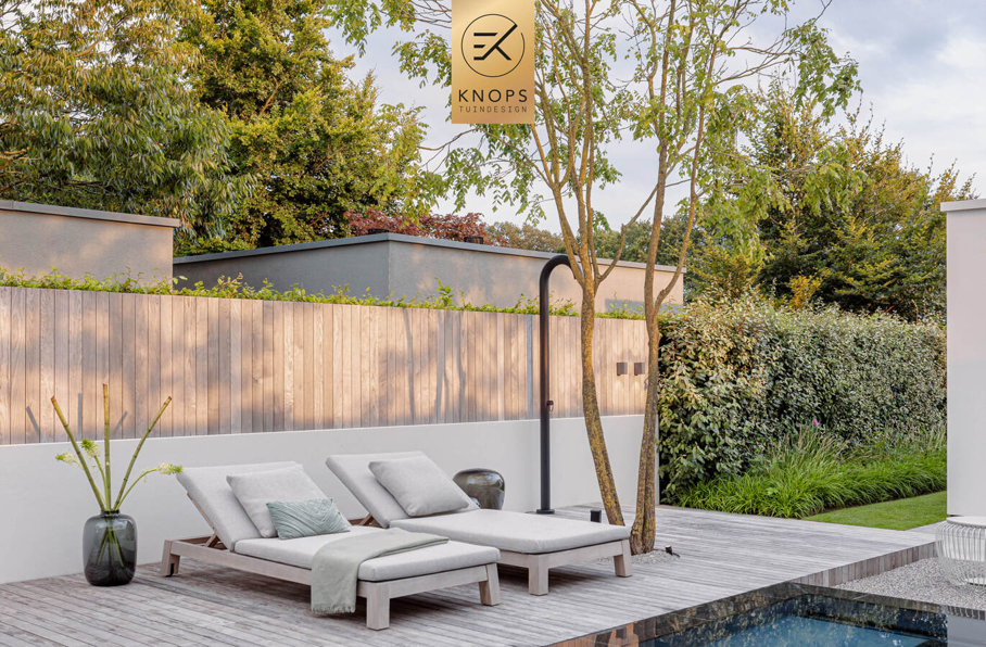 modern tuinontwerp wellnesstuin luxe tuin met zwembad mediterrane tuin luxury garden design exclusive garden villa garden