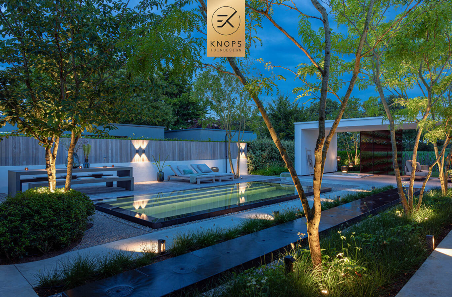 modern tuinontwerp wellnesstuin luxe tuin met zwembad mediterrane tuin luxury garden design exclusive garden villa garden